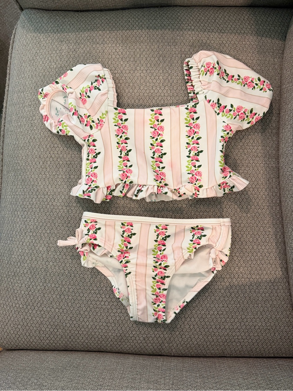 Gymboree Pink & Cream Floral Two-Piece Girls' Dress Set